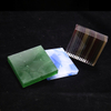 Luck White translucent agate jade green glass hotel dressing table jade glass