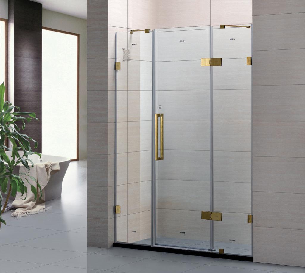 LUCK Hot sale bathroom shower cabin prefab tempered glass sliding