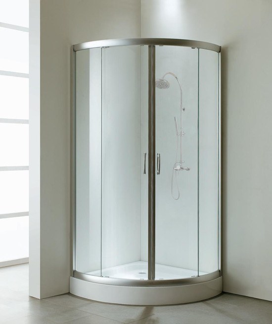8mm size custom tempered shower glass